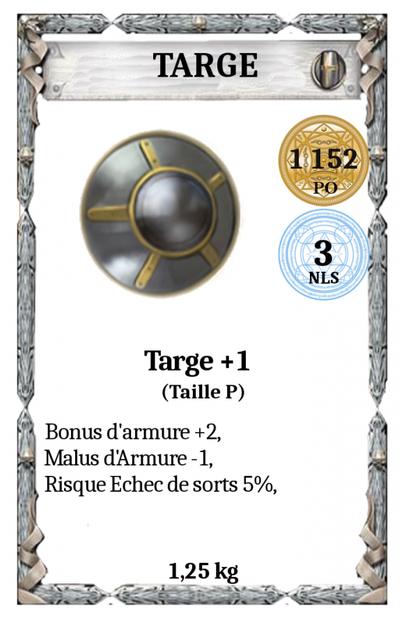 Armure - Targe +1 (P)